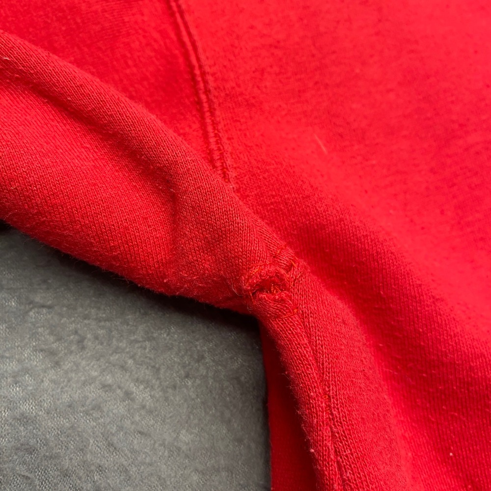 Paul Frank Hoodie Sweatshirt Red Pullover Y2K Vintage Monkey Graphic Print - Picture 7 of 14